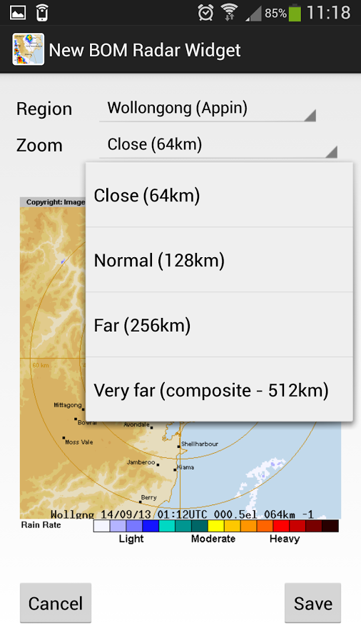 BOM Radar Widget截图8