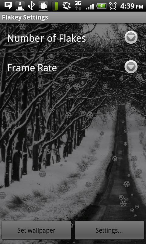 Flakey Lite - Snow Wallpaper截图3