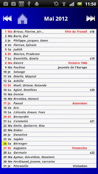 Calendrier fran&ccedil;ais-Test截图