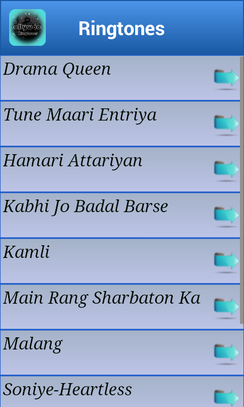 Bollywood Ringtones & Lyrics截图4