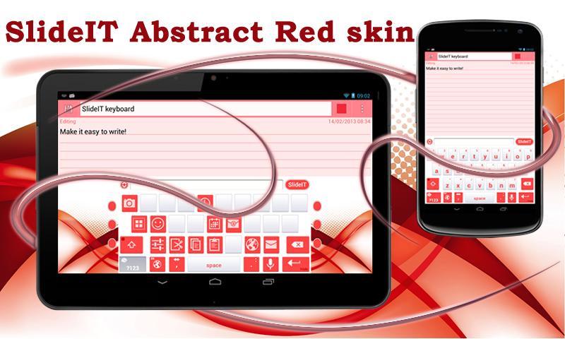 SlideIT Abstract Red Ski...截图1