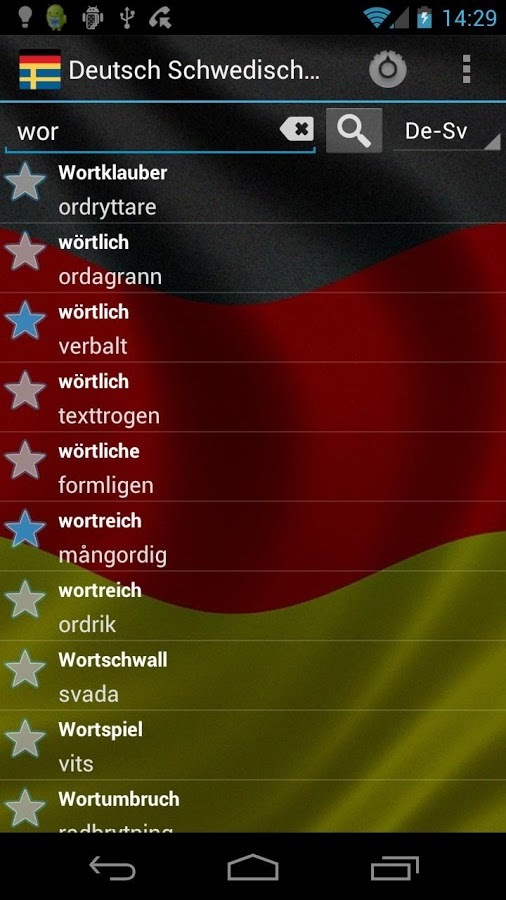 German Swedish Dictionary FREE截图1