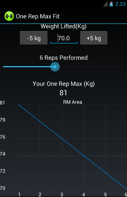 One Rep Max Fit截图2