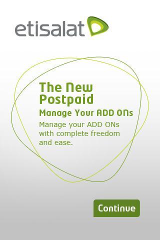 Postpaid Manage Add Ons截图3