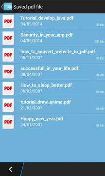 Convert web to PDF截图