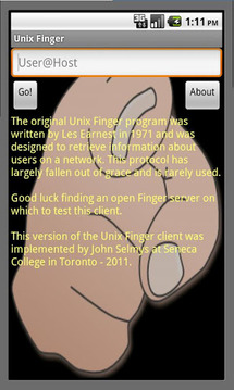Unix Finger Client截图
