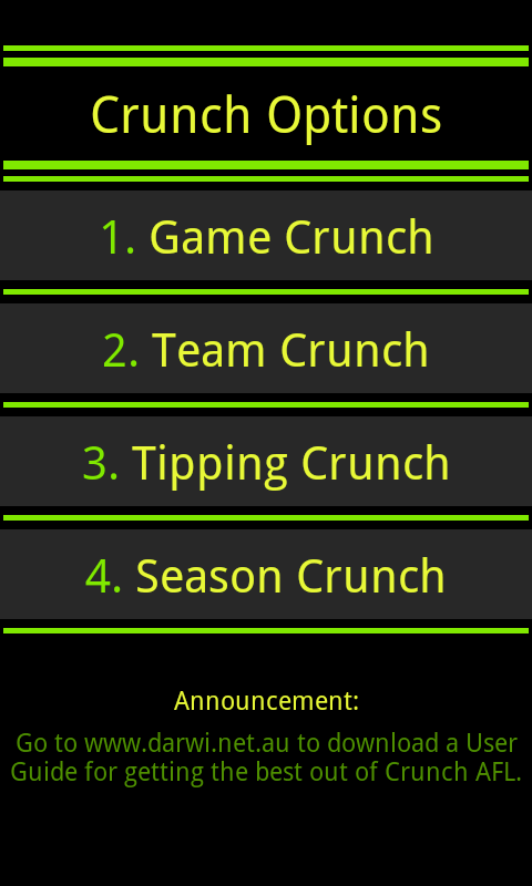 Crunch AFL 2012截图3