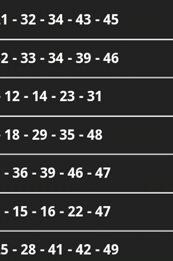 Sayisal Loto 6/49 Tahmin截图1