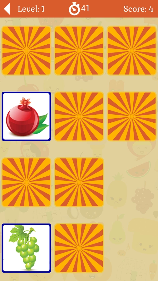 Kids Memory Game: Fruits截图5