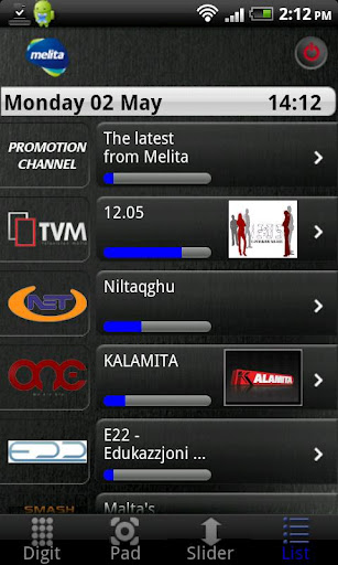 Melita netbox HD control截图1