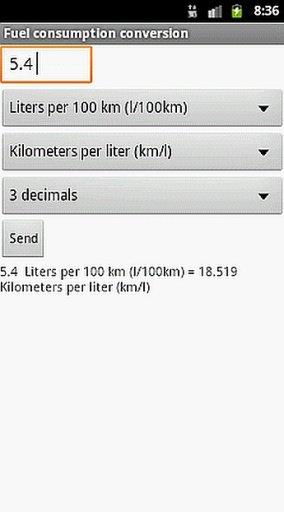 Fuel consumption convert...截图4