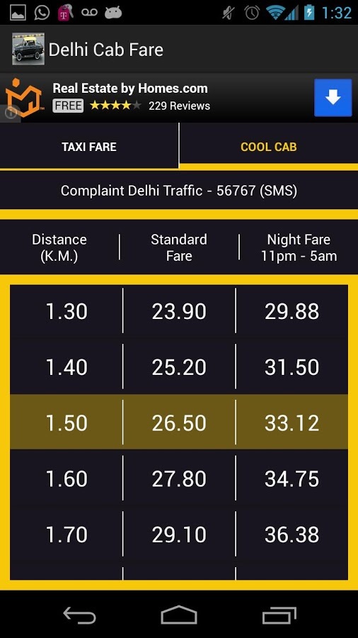 Delhi Cab Taxi Fare截图2