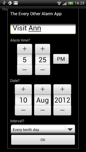 The Every Other Alarm App截图1