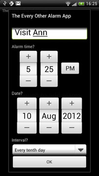 The Every Other Alarm App截图