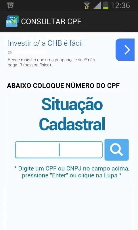 Consultar CPF Gratis截图1