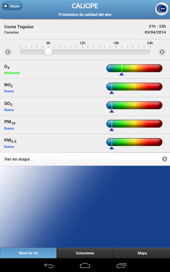 CALIOPE: Calidad del Aire截图6