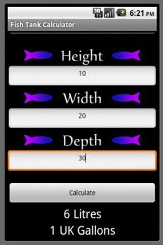 Fish Tank Calculator截图1