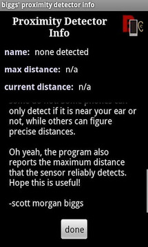 biggs' proximity detector info截图