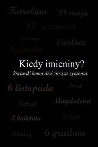 Kiedy imieniny? PL截图1