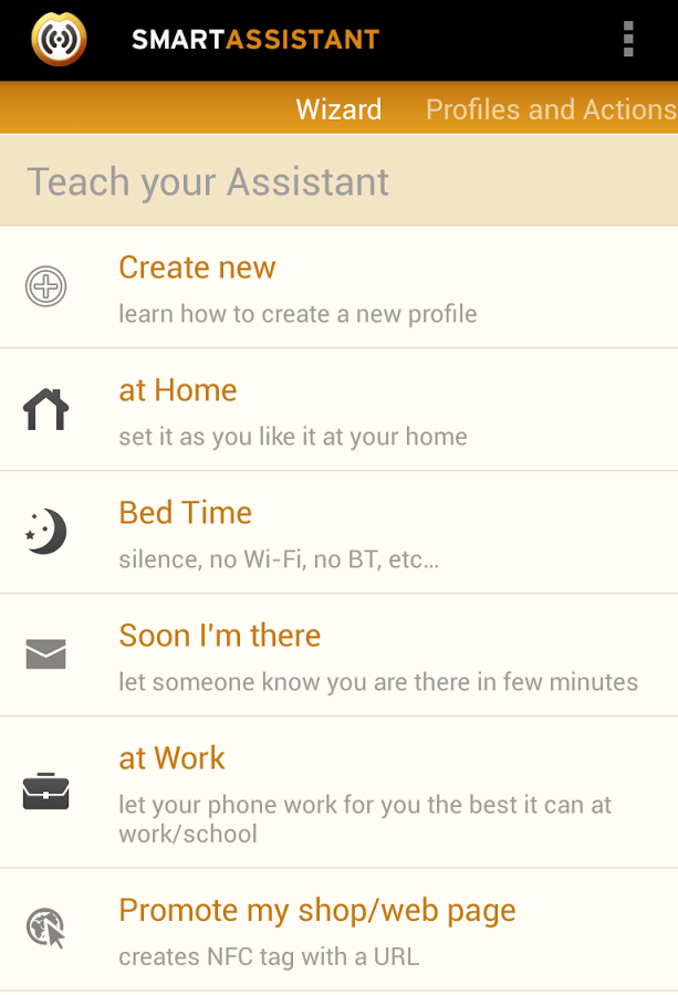 Smart Assistant Smart Profiles截图3