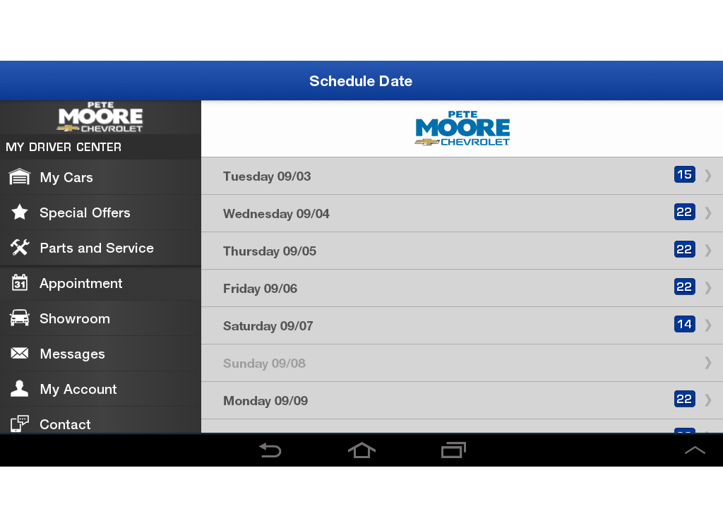 Pete Moore Chevrolet截图4