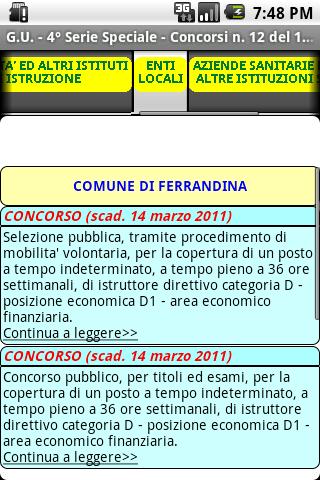 Concorsi Gazzetta Ufficiale截图7