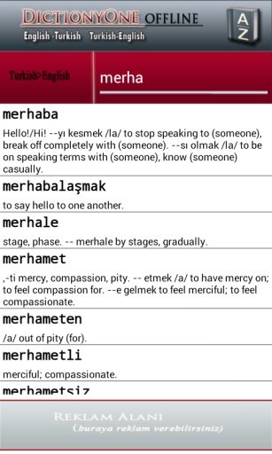 English-Turkish Dictionary截图1