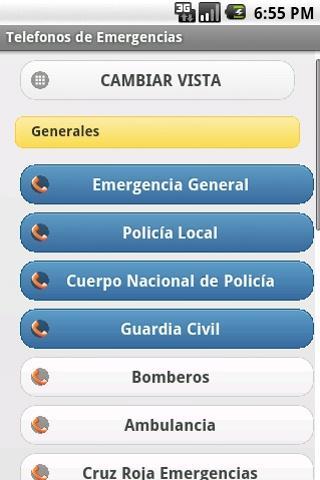 Telefonos de Emergencias截图2