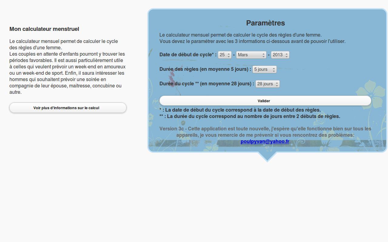 Mon calculateur menstruel截图2