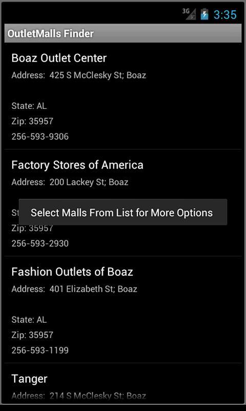 Factory Outlet Mall Finder US截图3