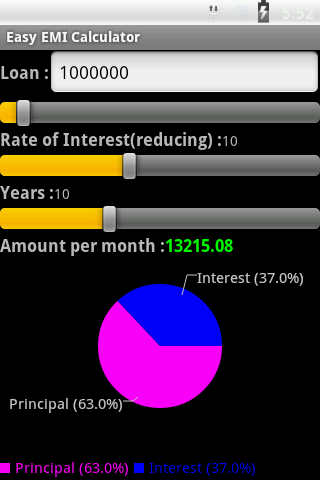 Easy EMI Calculator (Free)截图1