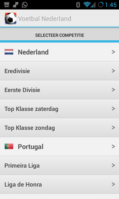 Voetbal Nederland Live scores截图7