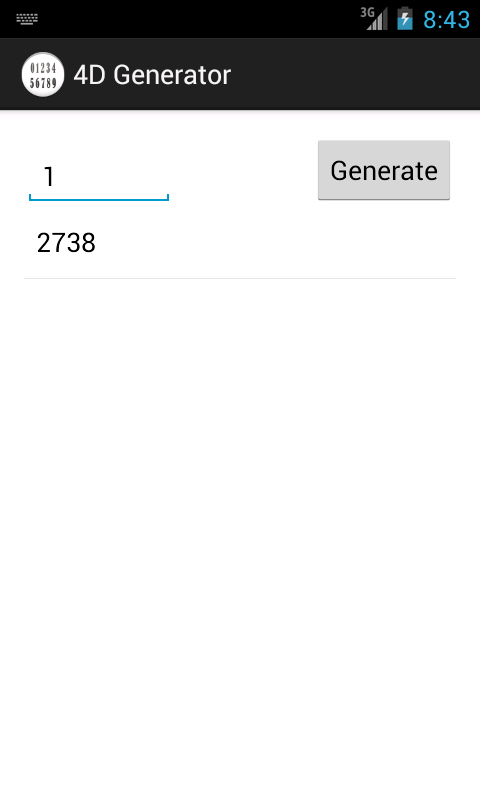 4D Number Generator截图3