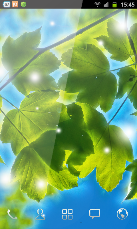 Green Leaves LWP For Pho...截图3