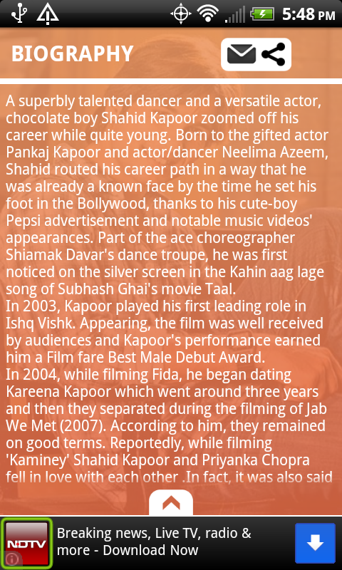 Shahid Kapoor Trivia截图7