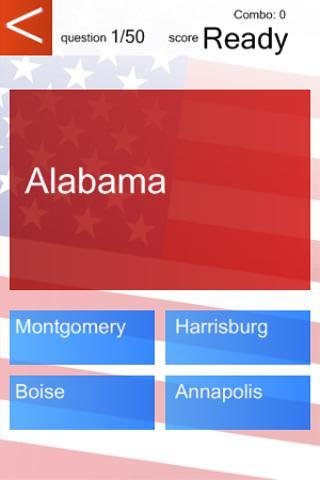 USA State Capitals Quiz ...截图3