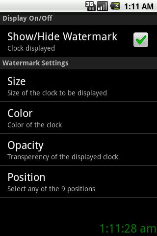 Clock Watermark截图5