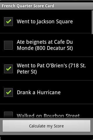 French Quarter Score Card截图2