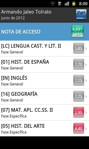 Notas PAU截图3