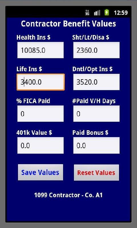 Contract Pay Rate Calculator截图4