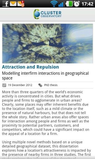 European Cluster Observatory截图1