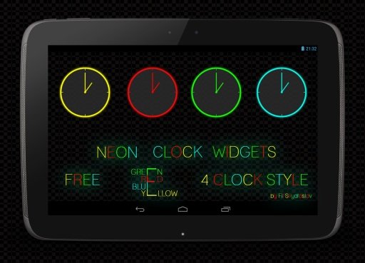 Neon Clock Widgets截图3