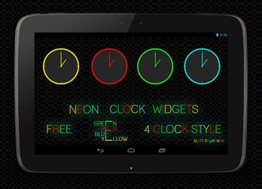 Neon Clock Widgets截图1