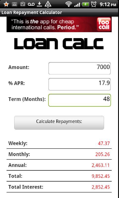 Loan Calc截图2