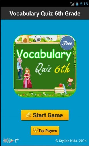 Vocabulary Quiz 6th Grade截图1