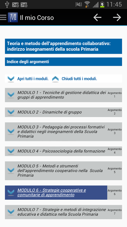 Mnemosine E-learning截图11