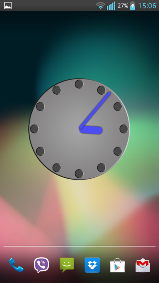 Gray Clock Widget截图2