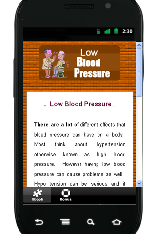 Low Blood Pressure截图2