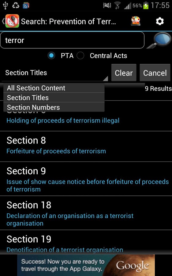 Prevention of Terrorism Act截图2