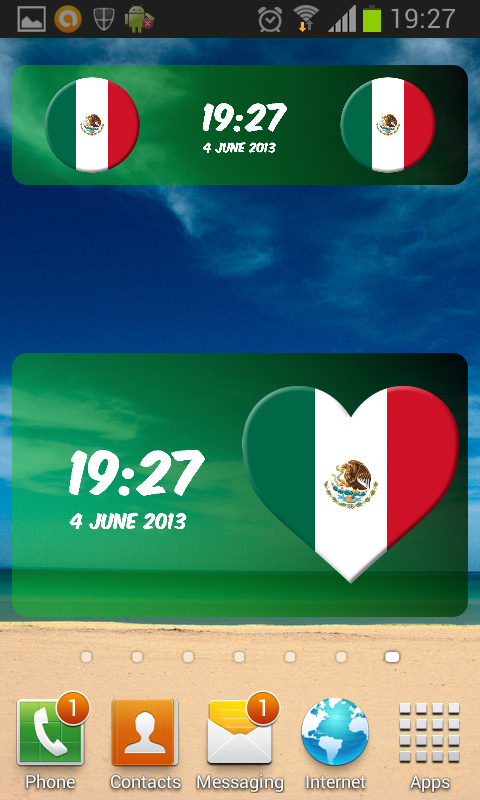 Mexico Digital Clock截图1